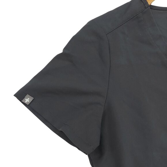 Figs Scrub Top Womens XS Gray Catarina One-Pocket Short Sleeve Work Uniform - Picture 3 of 11